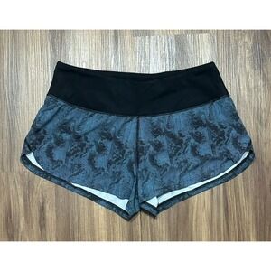 Vuori Womens Omni Performance Athletic Running Short Lined Blue Tide Dunes Sz XS